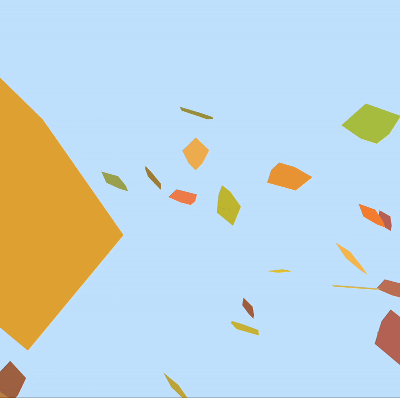 I wanted to create a relaxing scene with autumn leaves drifting in the wind. The slow, organic movement gives it a peaceful, nature-inspired aesthetic.